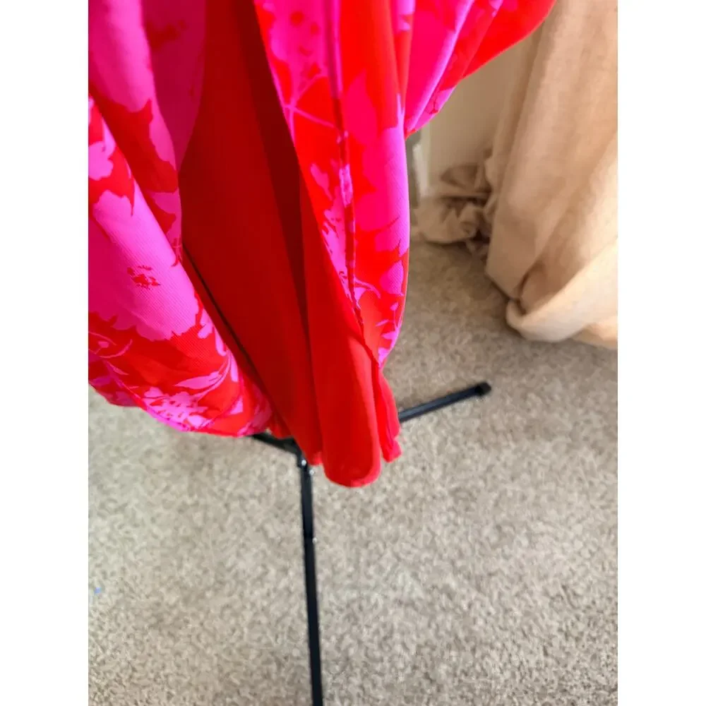 Maggy London NWT cross front haler maxi dress 10